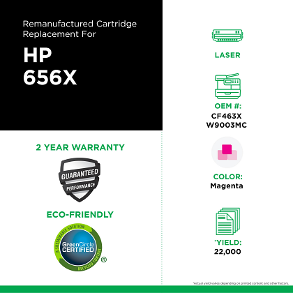 Cartuccia Toner Originale HP W9003MC Magenta Per HP LaserJet E65050/E65060