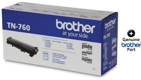 Brother TN760 TN-760 Toner Cartridge Black DCP-L2550DW HL-L2350DW  HL-L2370DW XL HL-L2390DW HL-L2395DW MFC-L2710DW - Sun Data Supply