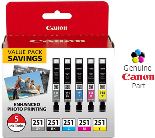 CLI-251XL Cyan Ink Tank – Compatible For Canon Pixma MG6320 MG7120 MG7520 IP8720
