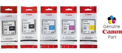 Canon PFI Ink Cartridge black & color imagePROGRAF iPF