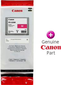 OEM Canon PFI-320M, 2892C001, PFI-320 Ink Cartridge, Magenta, Use in  imagePROGRAF TM-300 TM-200 TM-305 MFP T36 GP-200 GP-300 L24ei TM-205 L36ei  Z36