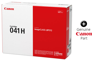 OEM Canon Cartridge 041H, 0453C001, CRG-041H Toner Cartridge, Black,  20000-page, High Capacity, Use in imageCLASS LBP312dn MF525dw LBP312
