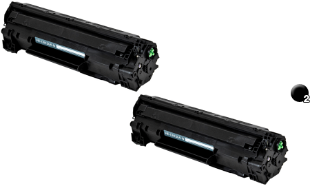 HP CB436D CB436A 36A Toner Cartridge Black LaserJet P1505 P1505n M1120 M1120n M1522n M1522nf M1522 - Sun Data