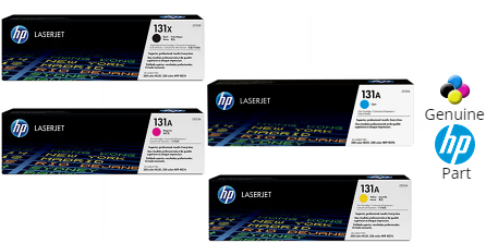 4 Cartucce Toner 131X Alta Resa Per HP 131X – 2400 Pagine Nero E 1800 Colori Per LaserJet Pro 200 M251/M276