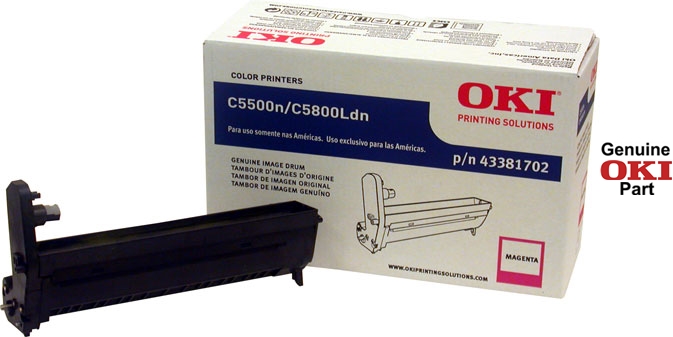 OKI43381702 Oki Magenta Image Drum For C5500n and C5800Ldn Printers by OKI