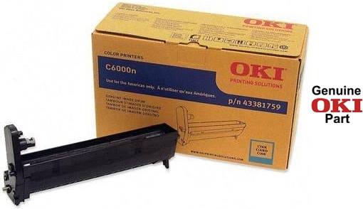 OEM OKI 43381759 Drum/ Photoconductor, 20000-page, Use in C6000 C6000dn  C6000n C6050 C6050dn C6050n